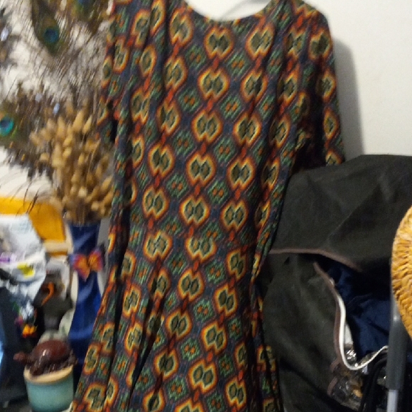 Colorful Geometric Pattern Dress - Picture 7 of 8